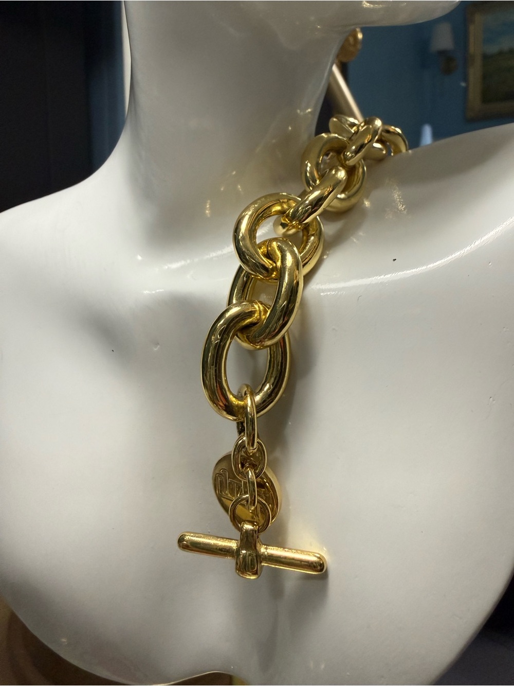 Luxurious 18k GP Toggle Bracelet Made in Italy 🇮🇹